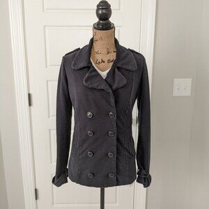 Lucky Brand Navy Double Breasted Blazer Jacket Medium